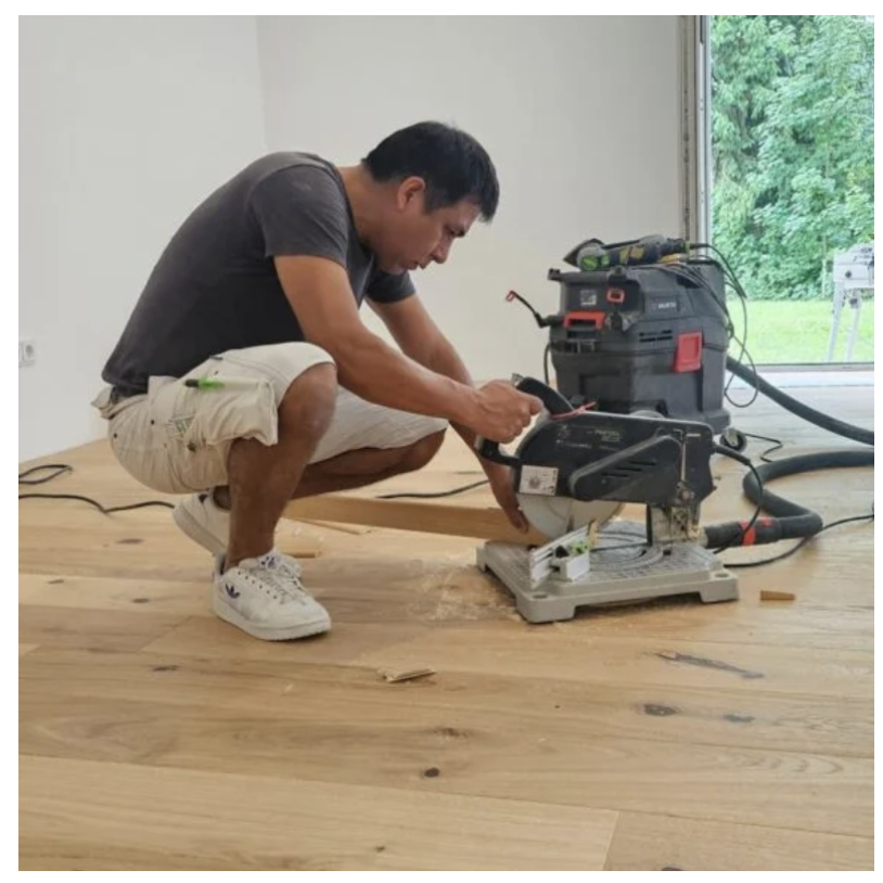 Santamaria Maler bei der Arbeit